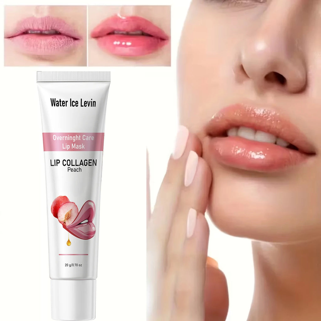 Peach Collagen Lip Mask Hydrating Overnight Lip Care Treatment