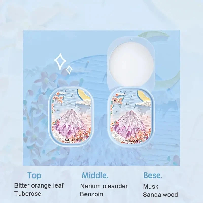 3pc Solid Floral Fragrance Cream Portable Perfume Balm Set