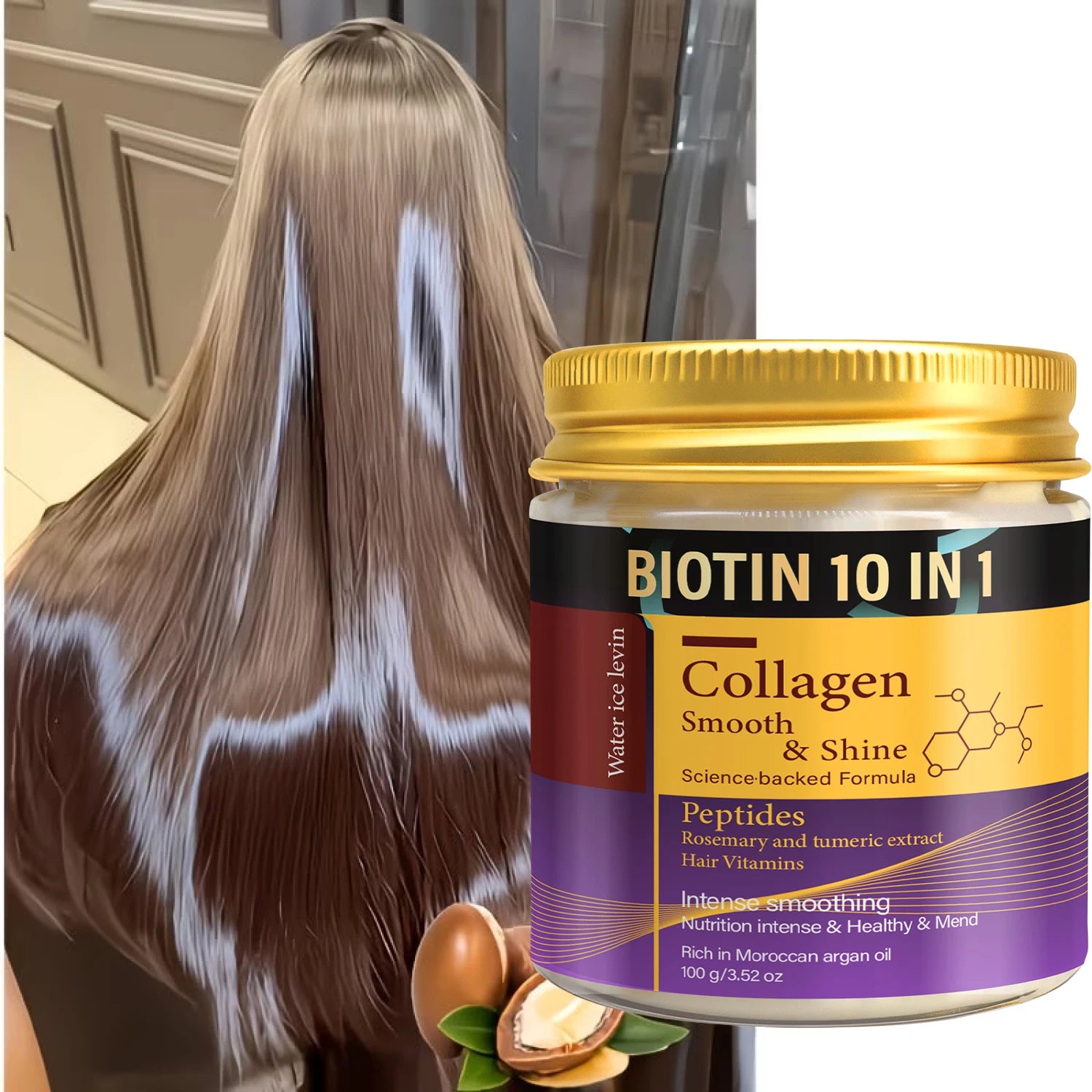 Collagen and Keratin Hair Mask Biotin 10-in-1 Formula 100g