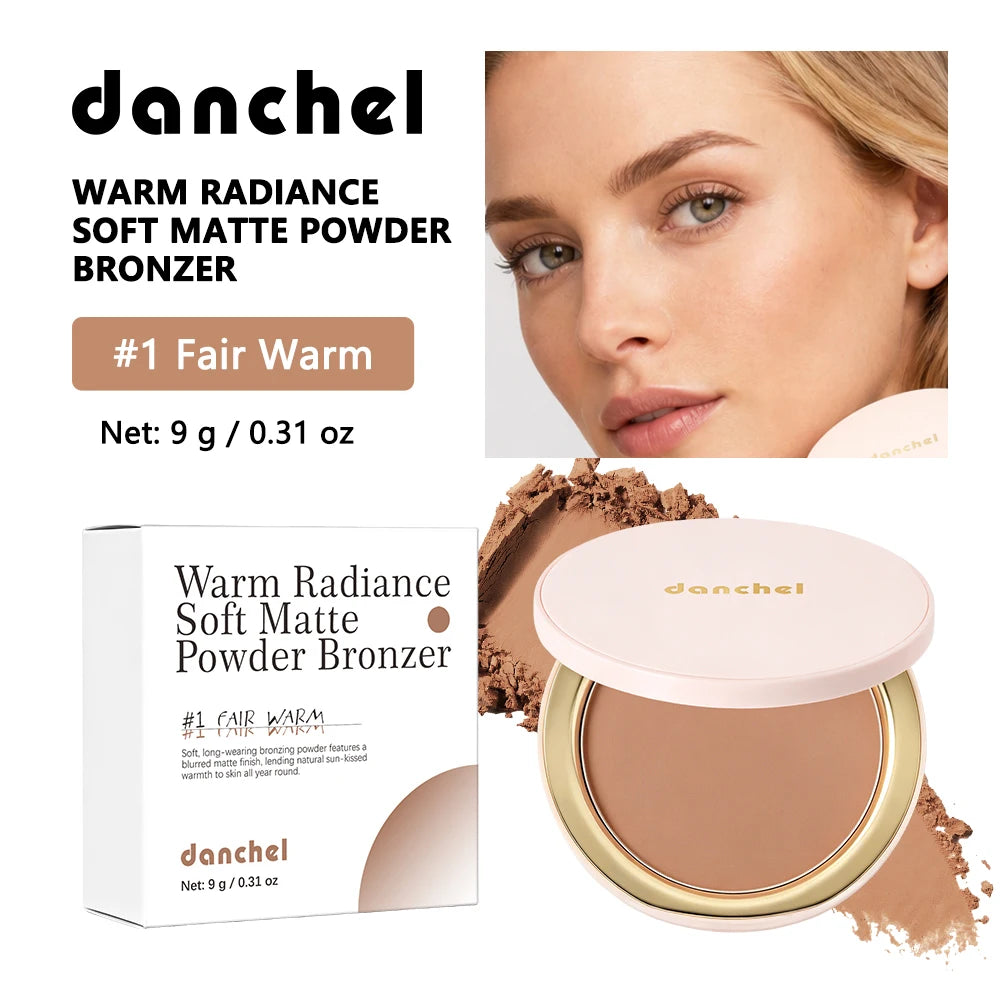 Matte Pressed Powder Bronzer for Face Contouring - 25