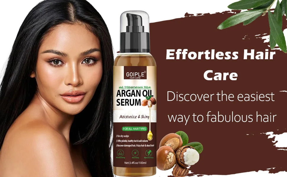 100ml Argan Oil Hair Serum Repair Treatment for All Hair Types - 9