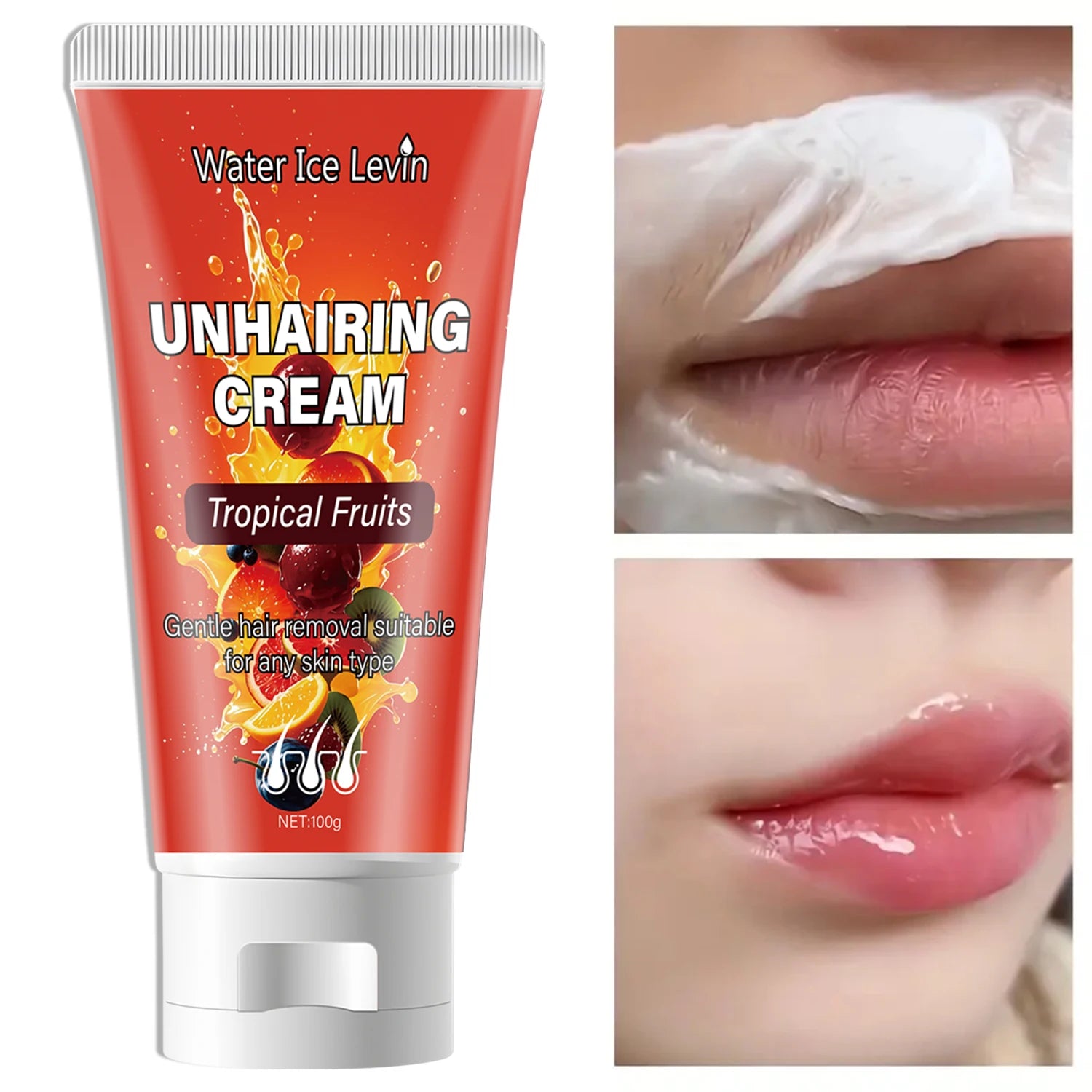 Tropical Fruits Hair Removal Cream Gentle Depilatory for Sensitive Skin - 2