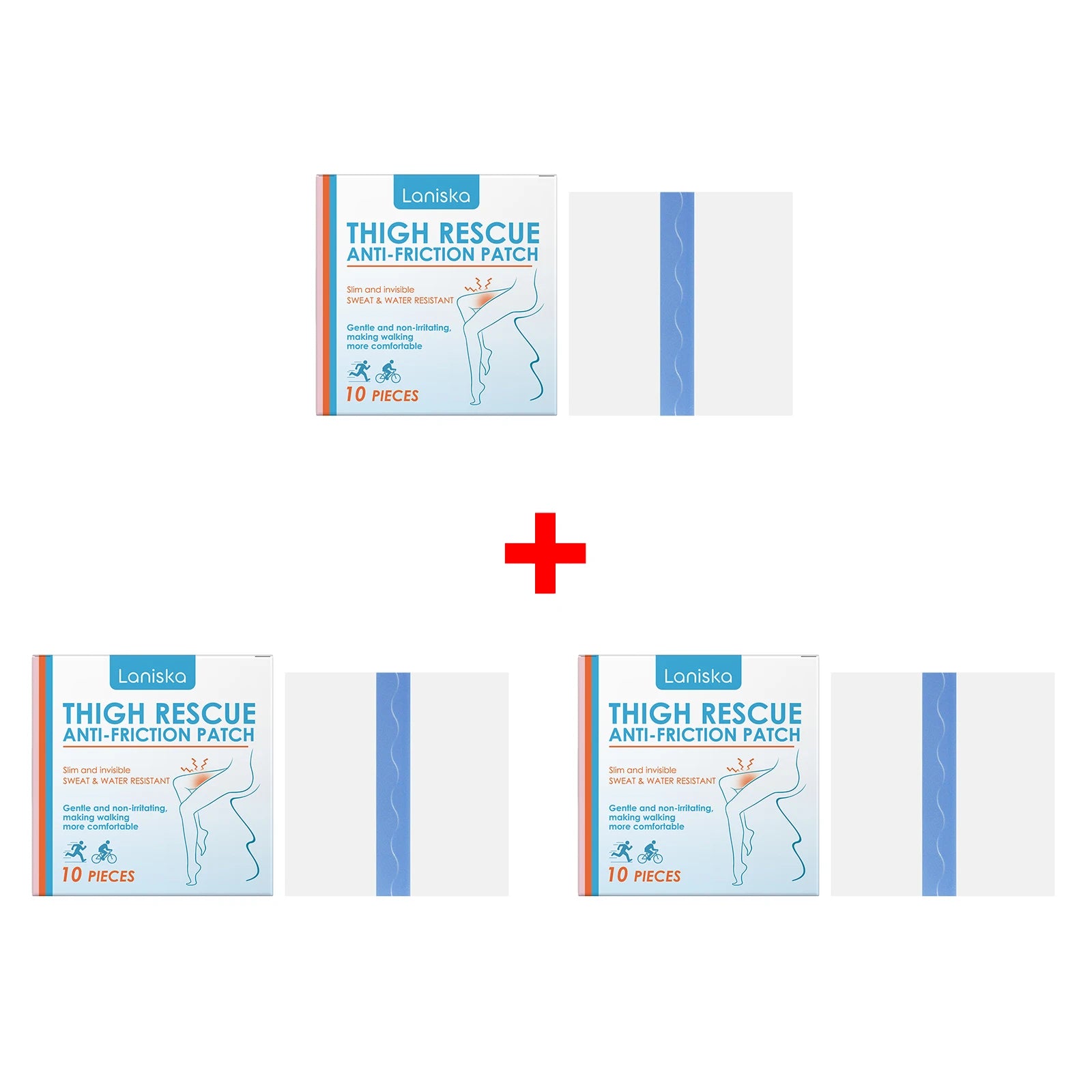 Invisible Anti-Chafing Thigh Patches for Runners and Walking - 15