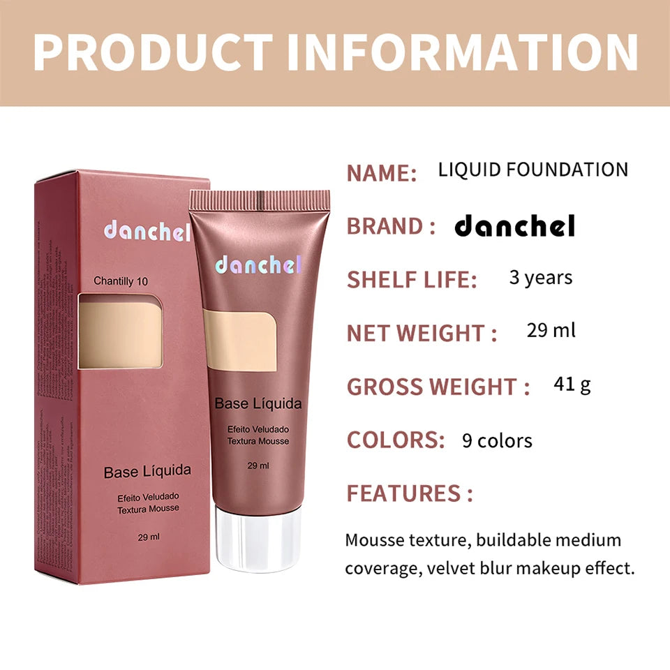 Velvet Matte Liquid Foundation for All-Day Wear
