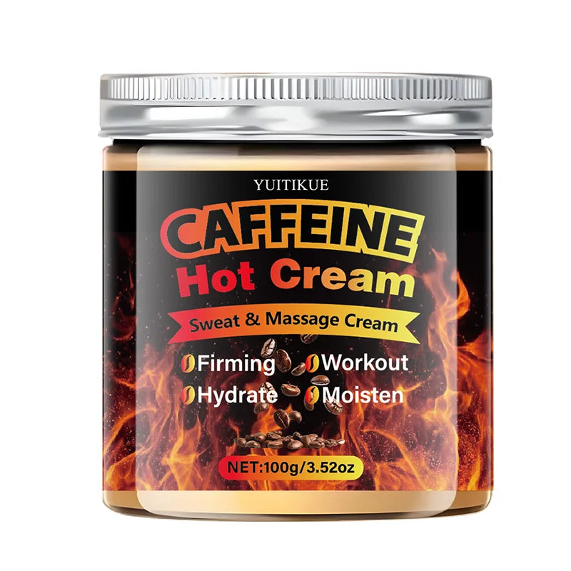 YUITIKUE Caffeine Hot Cream Thermogenic Workout Body Sculpting Gel 100g