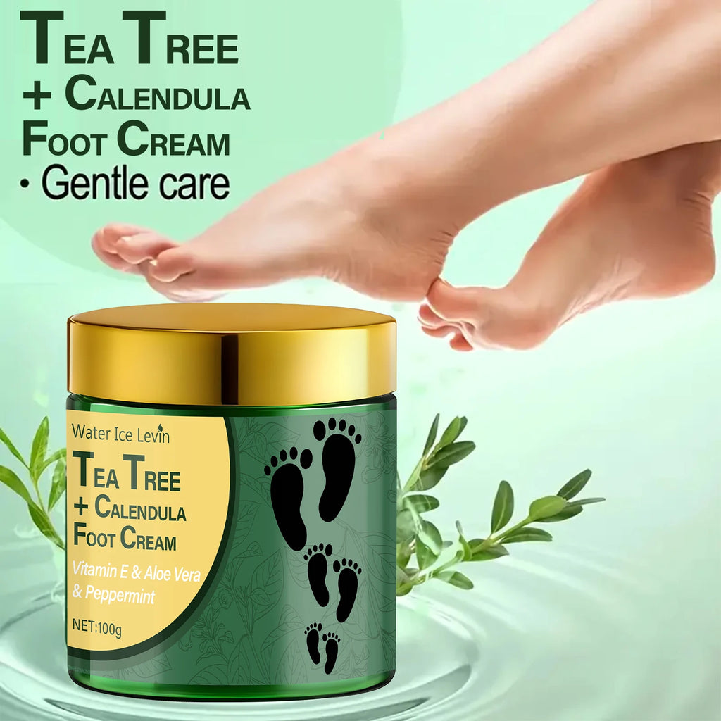 Tea Tree and Calendula Foot Cream Moisturizing Heel Repair Treatment