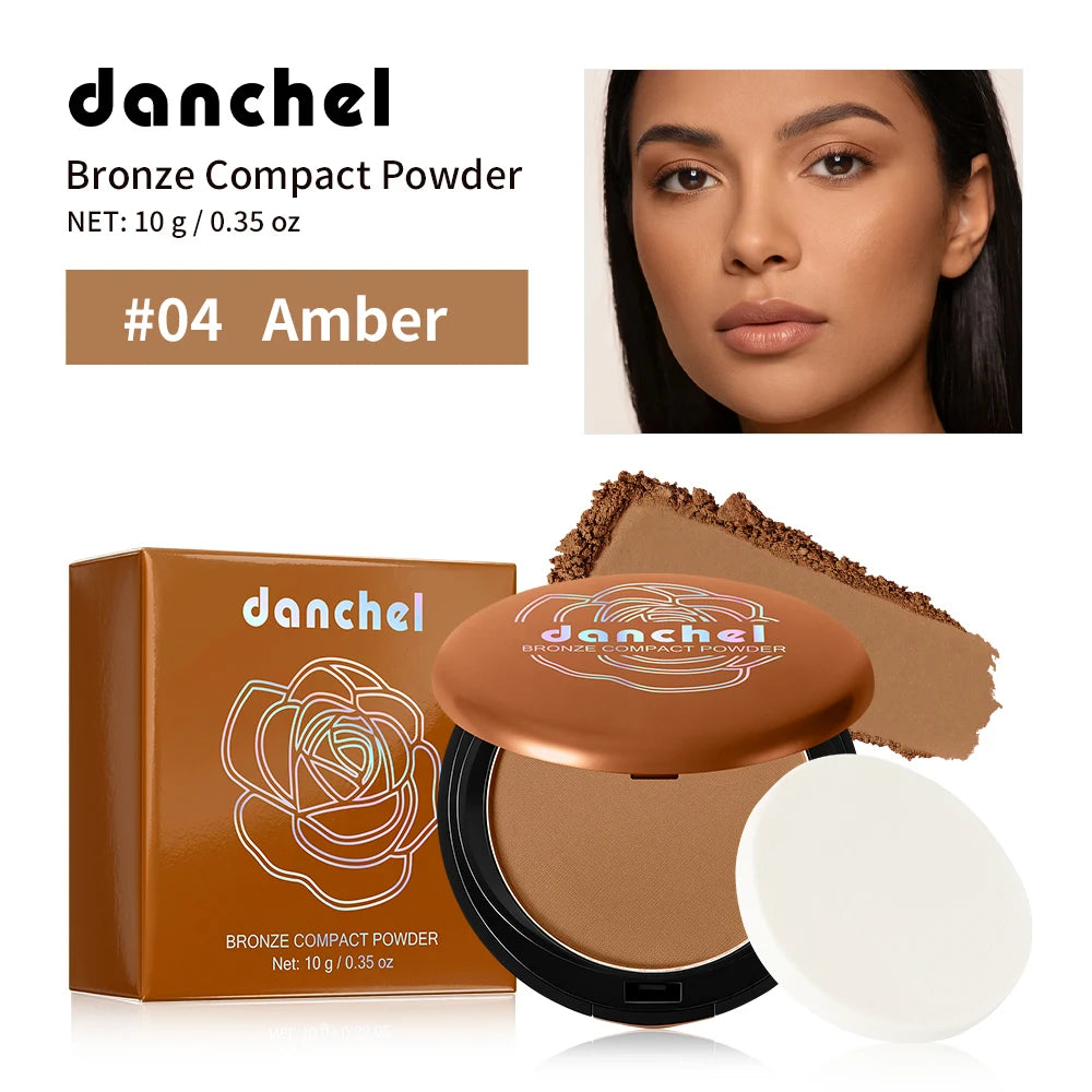 Matte Bronze Pressed Powder for Natural Sun-Kissed Look - 19