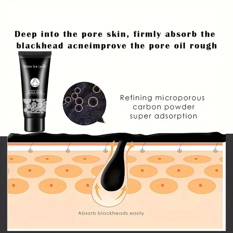Bamboo Charcoal Blackhead Remover Peel Off Facial Mask 60g - 8