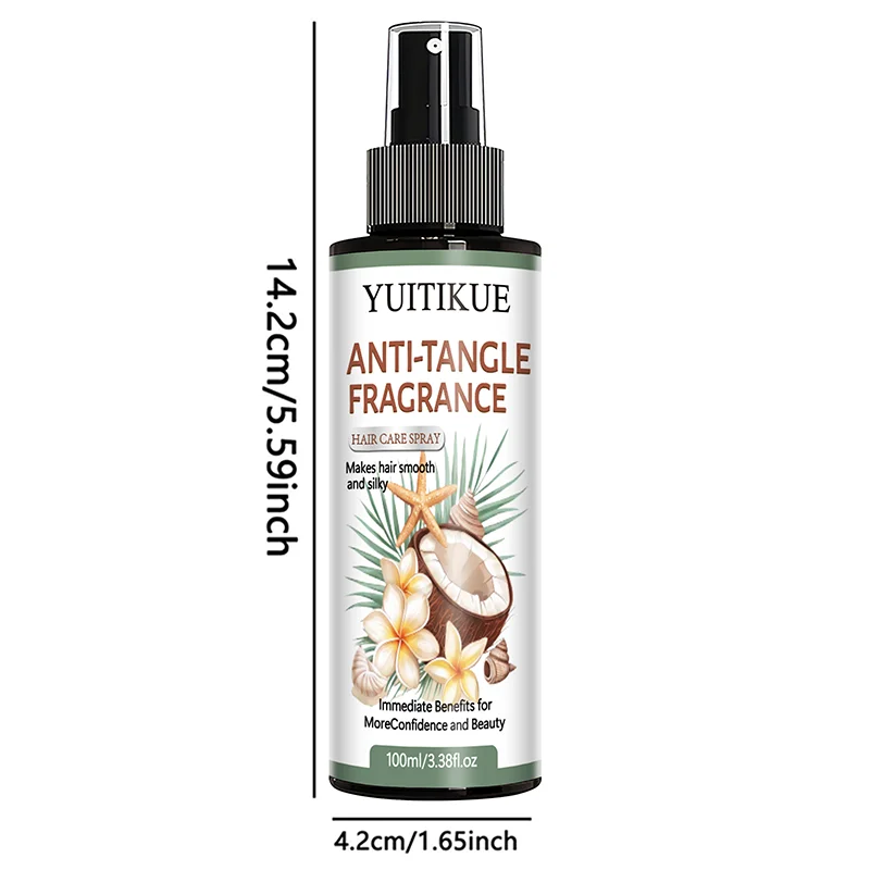 Coconut Argan Oil Hair Care Spray Detangling Moisturizing 100ml - 14