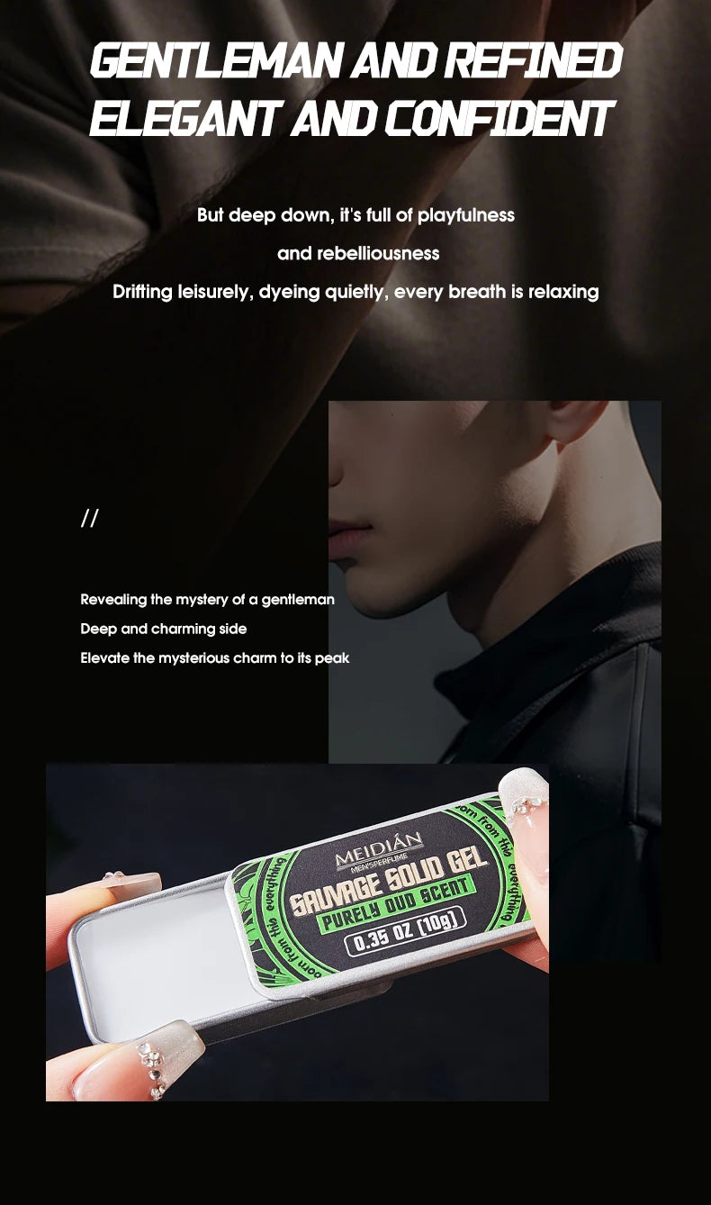 Solid Perfume Balm Portable Fragrance Tin for Men and Women