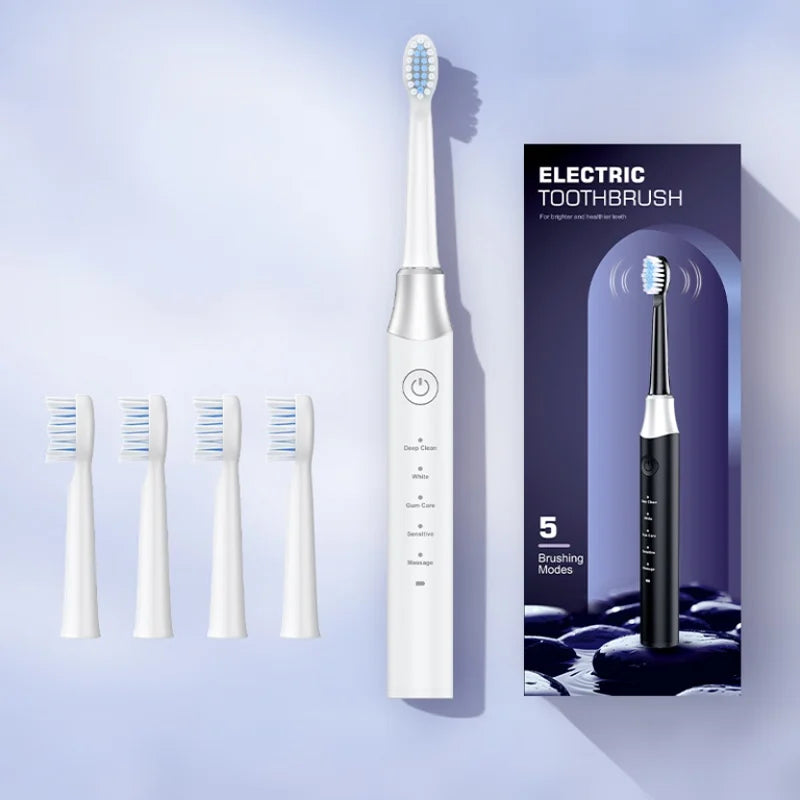 Rechargeable Electric Sonic Toothbrush with 5 Modes and Smart Timer - 17