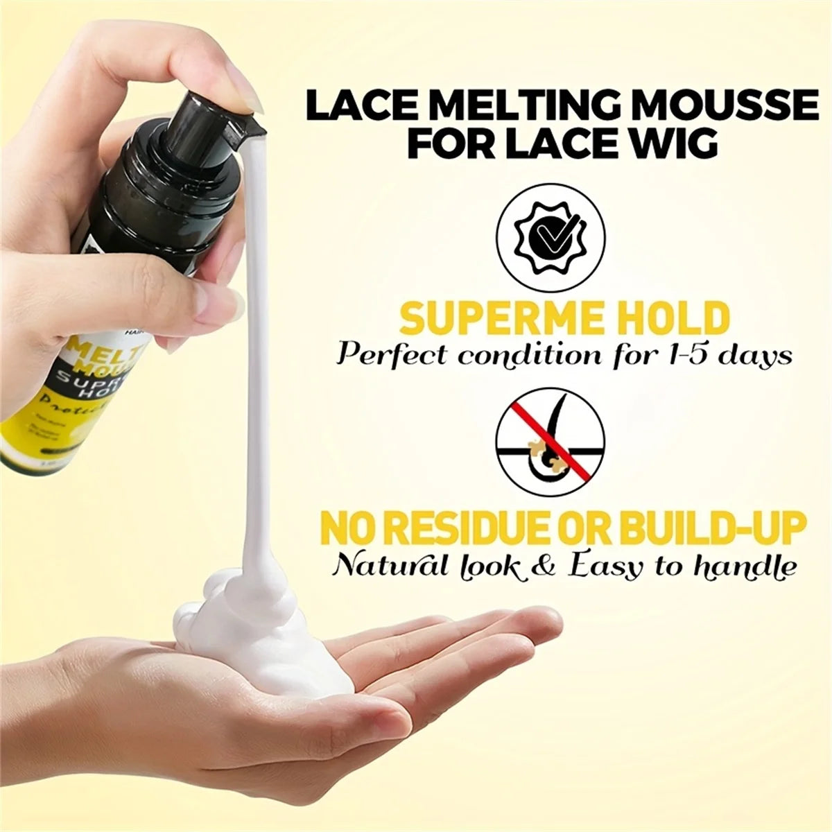 Wig Lace Melting Mousse Invisible Hold and Edge Protector Spray