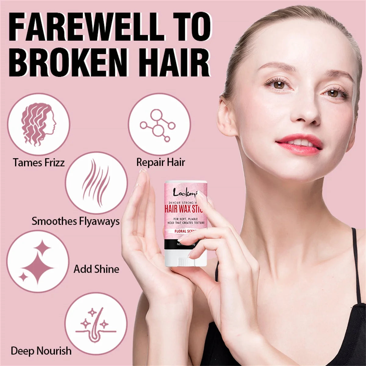Lockmio Hair Wax Stick and Lace Wig Adhesive Remover Kit - 8