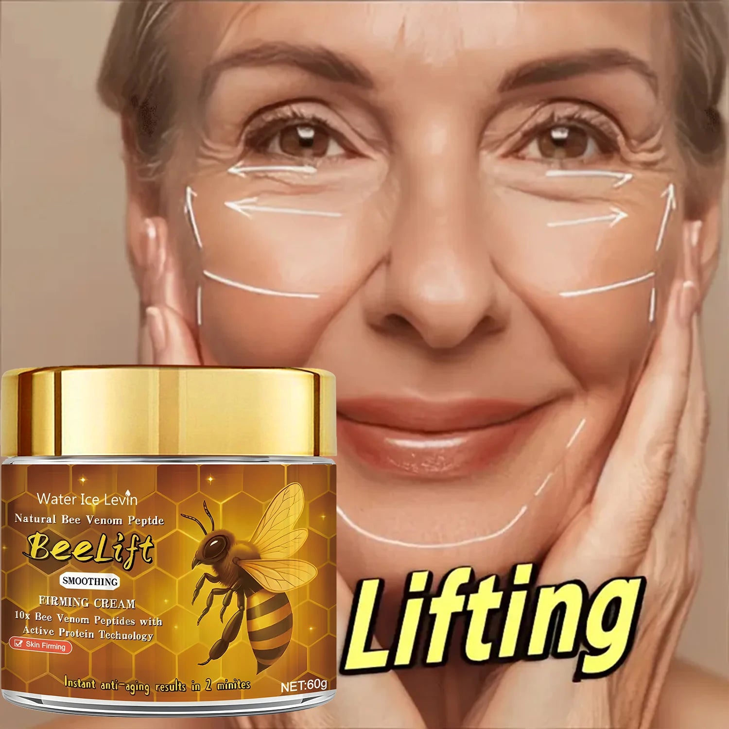 Bee Venom Peptide Firming Cream Anti Aging Moisturizer - 1