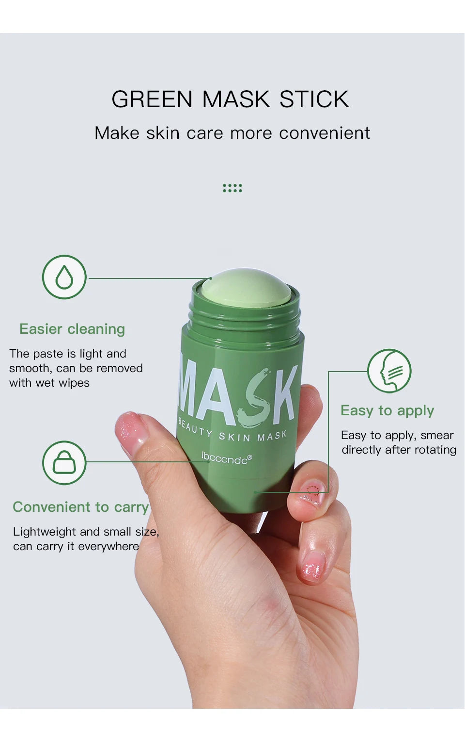 Green Tea Deep Cleansing Face Mask Stick
