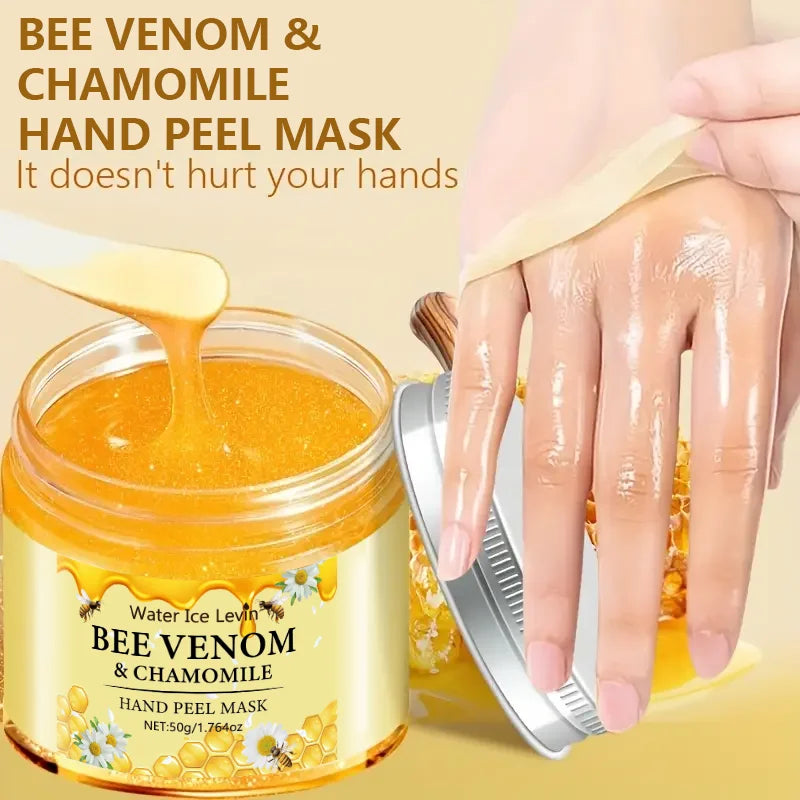 Bee Venom Chamomile Hand Wax Mask Exfoliating Moisturizing Skin Care - 4