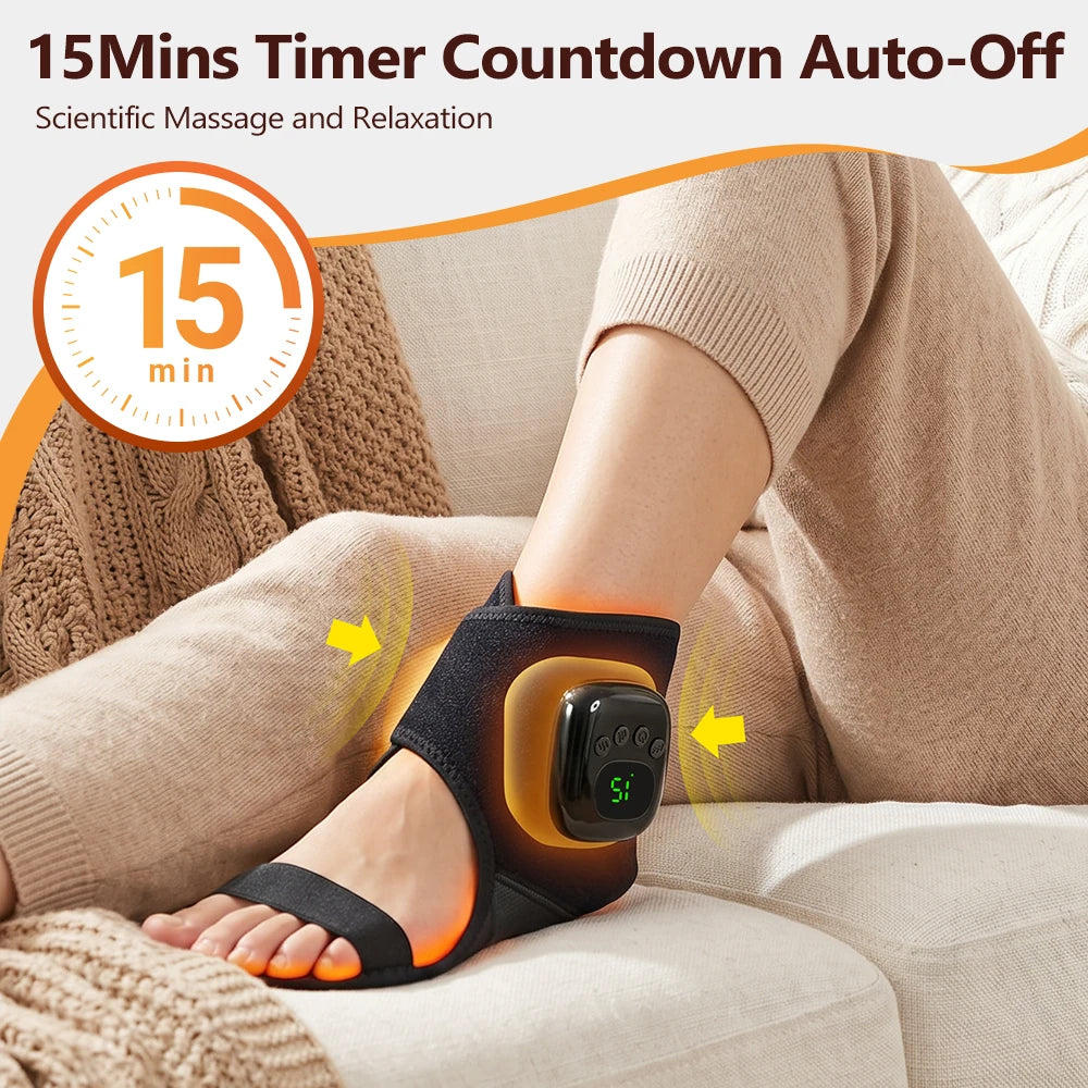 Heated Air Compression Ankle Massager for Pain Relief - 12
