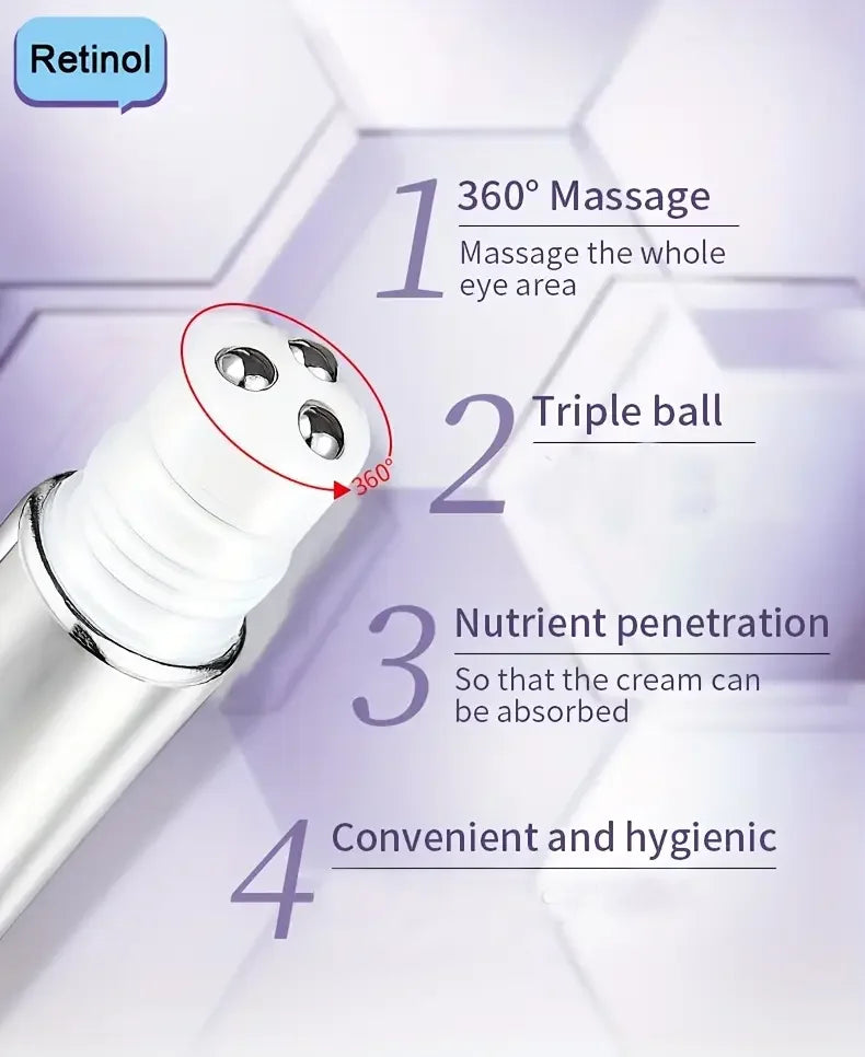 Retinol Eye Cream Roller Anti Aging Moisturizer for Dark Circles