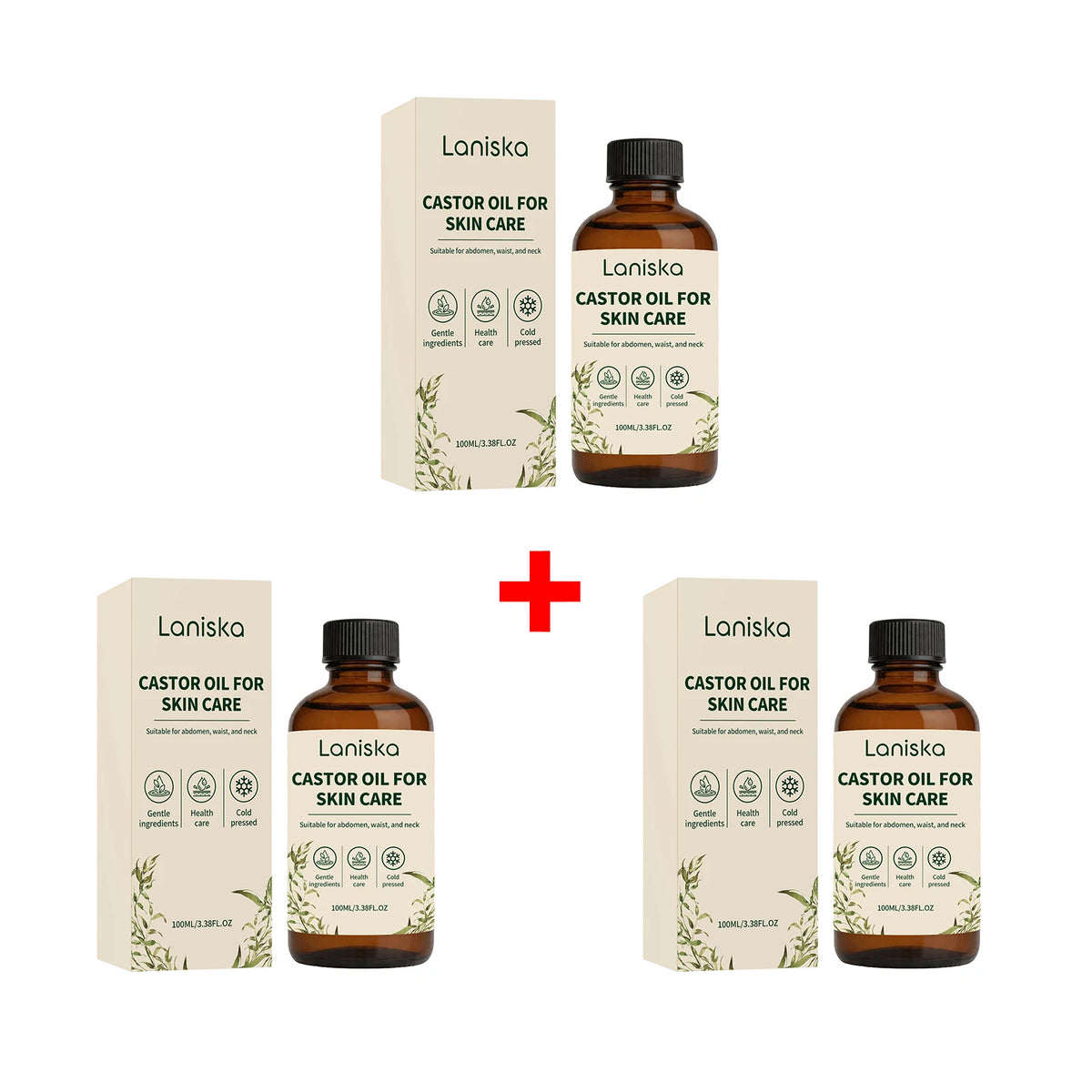 Cold Pressed Castor Oil for Skin Hydration and Massage