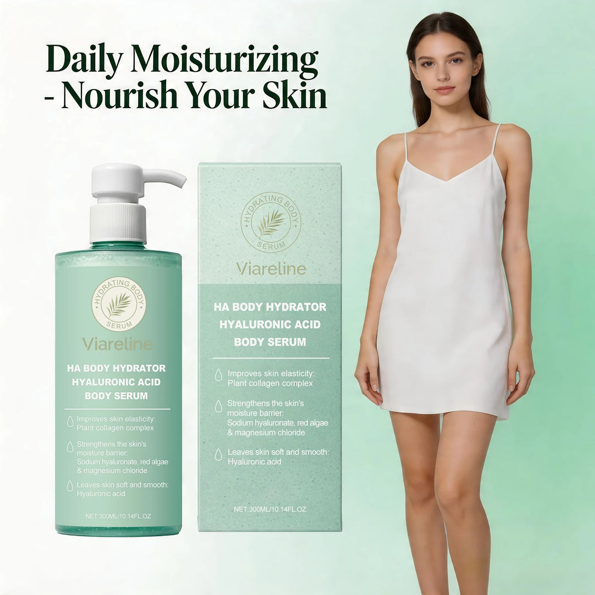 Hydrating Hyaluronic Acid Body Serum for Dry and Rough Skin