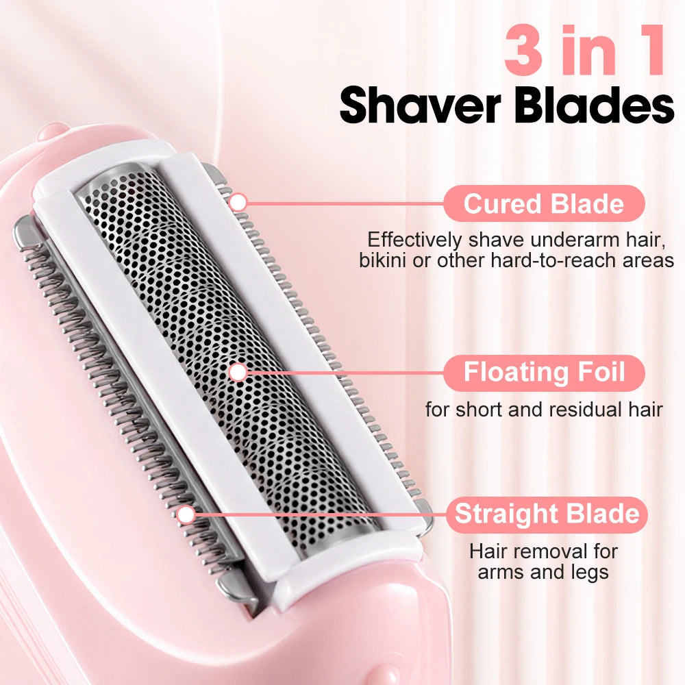Electric Foil Shaver for Women - Cordless Body Hair Remover