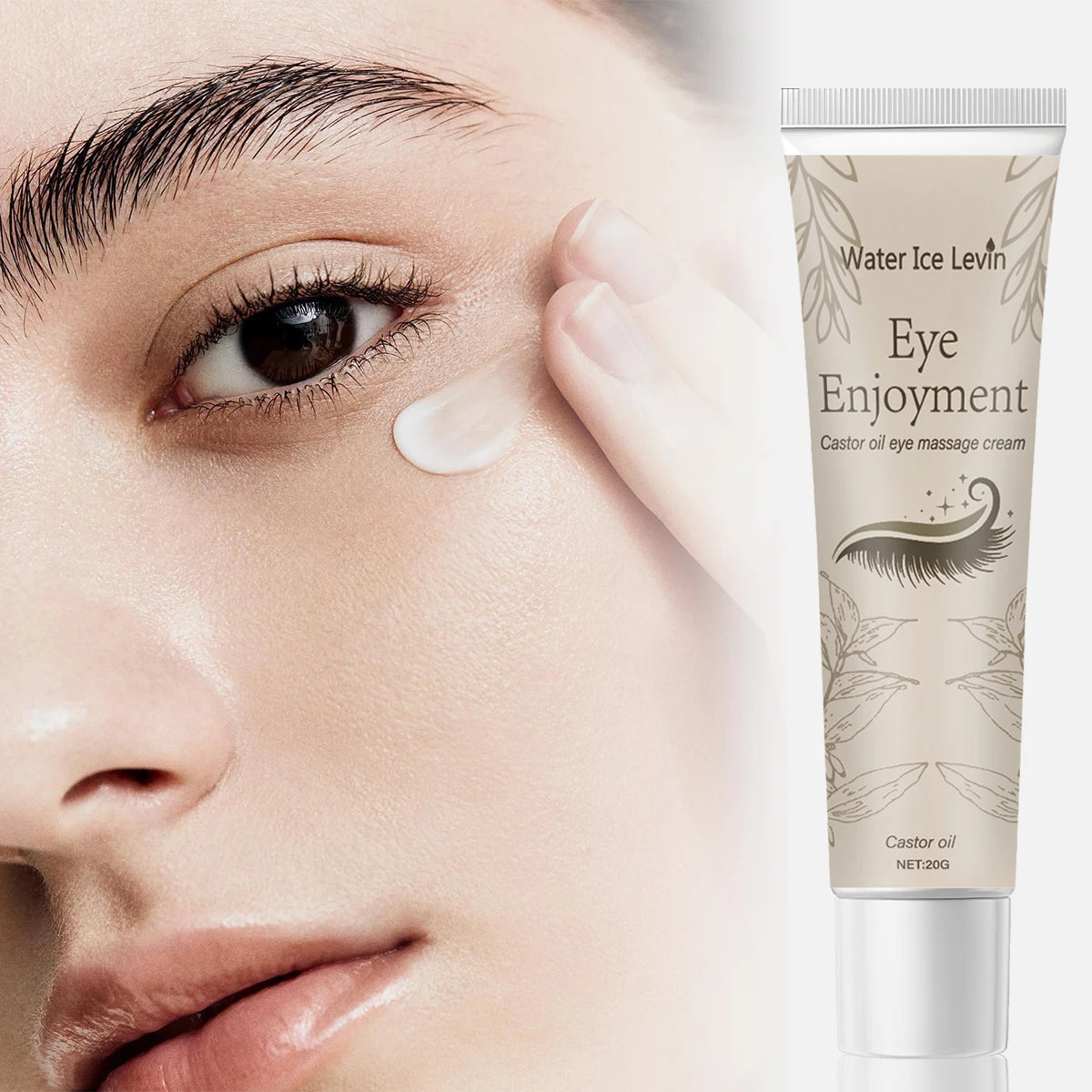 Water Ice Levin Castor Oil Eye Cream Anti Wrinkle Firming Treatment
