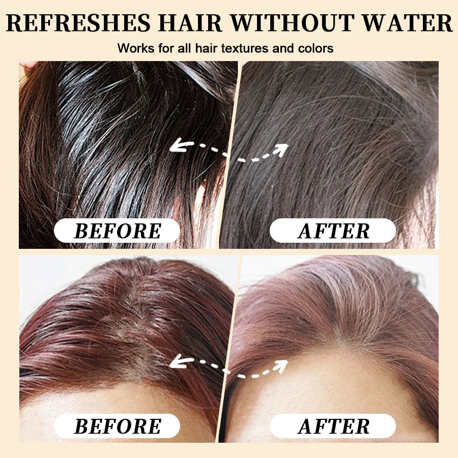 Lockmio Volumizing Dry Shampoo Powder for Oily Hair Refreshing Treatment