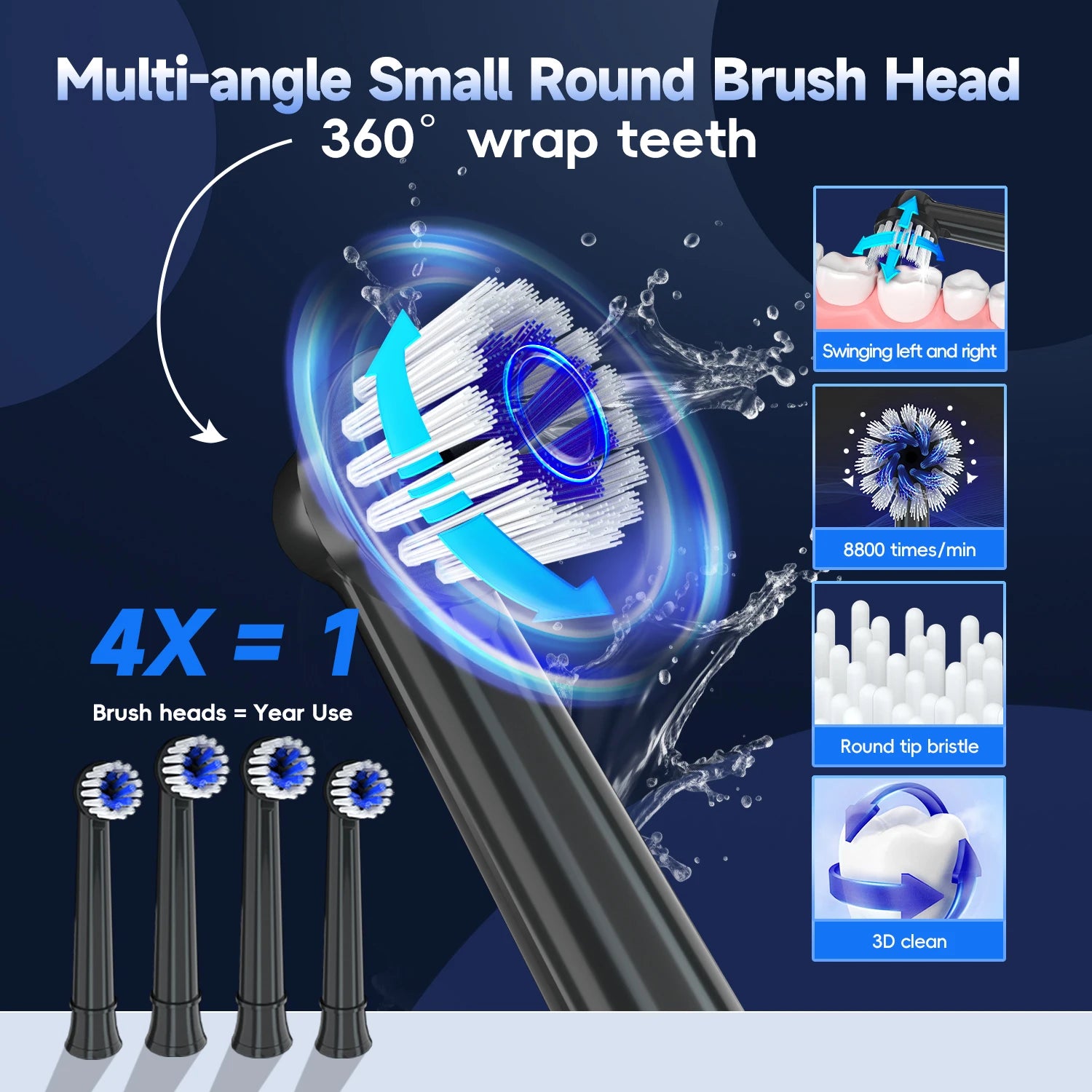 Electric Toothbrush and Water Flosser Oral Care Combo - 2