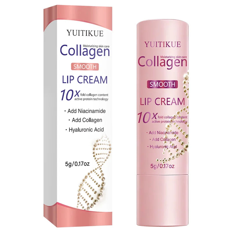 10X Collagen Lip Cream Moisturizing Hyaluronic Acid Lip Balm Treatment