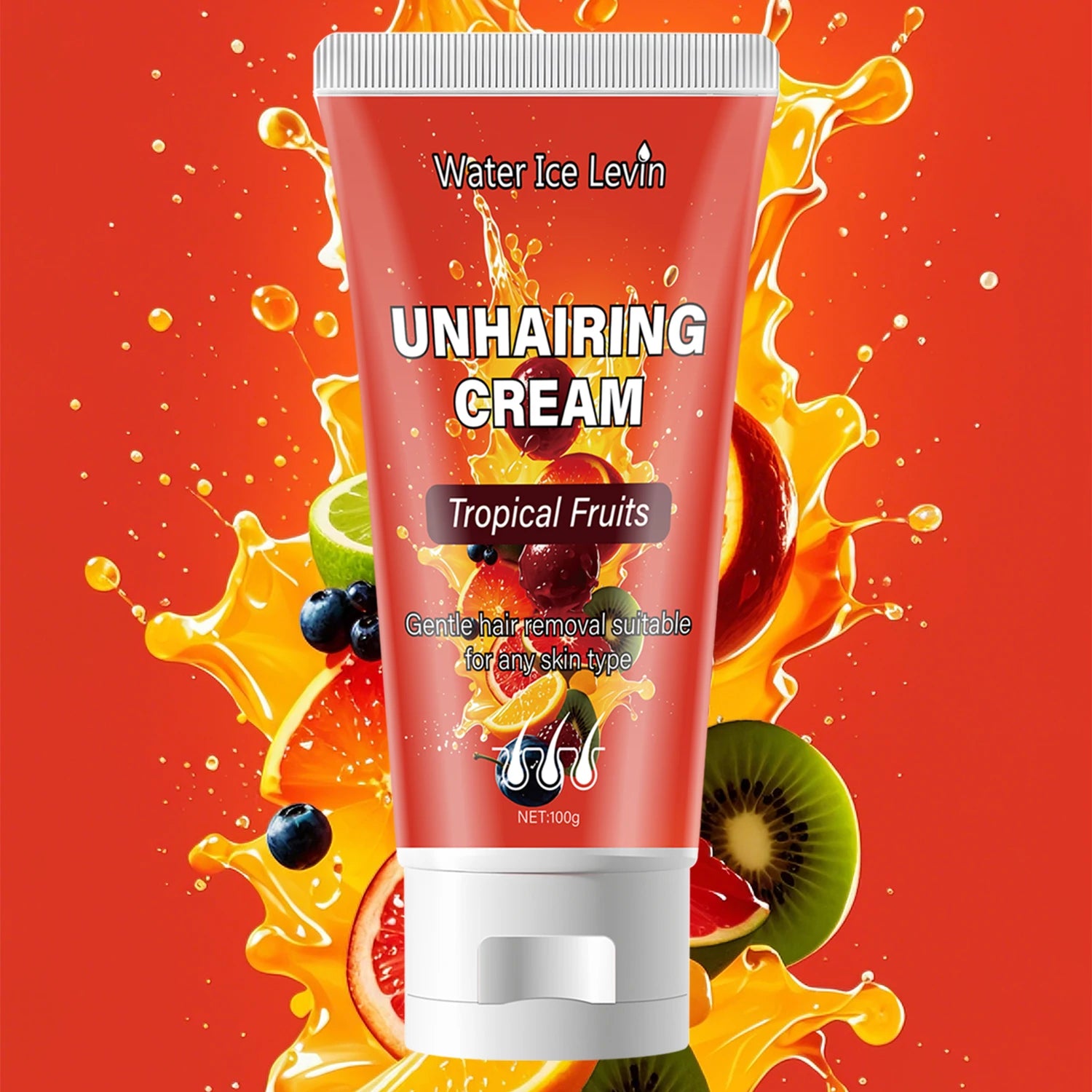 Tropical Fruits Hair Removal Cream Gentle Depilatory for Sensitive Skin - 1