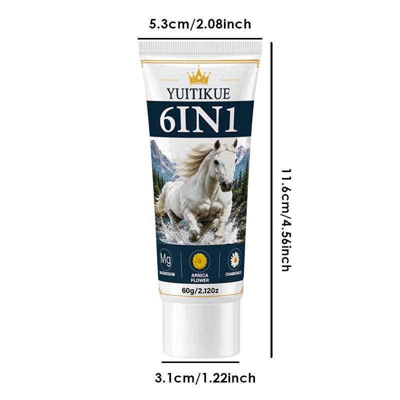 YUITIKUE 6 in 1 Muscle and Joint Relief Cream Hydrating Massage Lotion