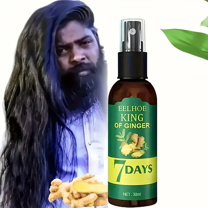 Ginger Hair Growth Spray Scalp Moisturizing Repair Treatment 30ml - 10