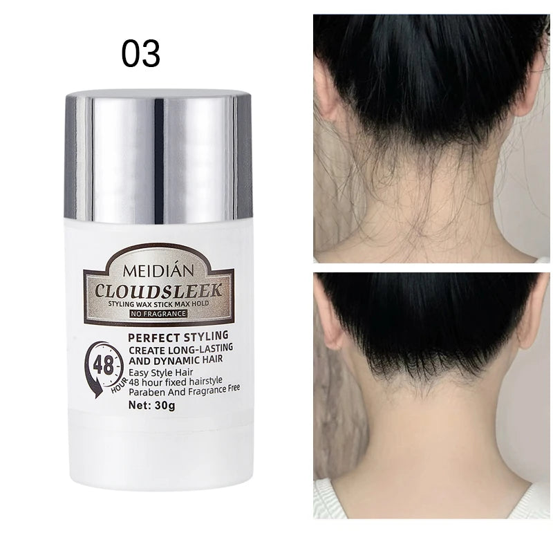 Meidian Hair Wax Stick Long Lasting Flyaway Tamer for Sleek Hairstyles