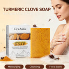 Turmeric and Clove Exfoliating Soap Bar for Face and Body