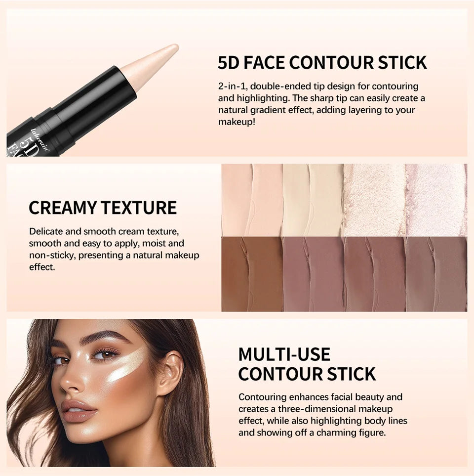Dual-Ended Cream Contour and Highlighter Stick - 9