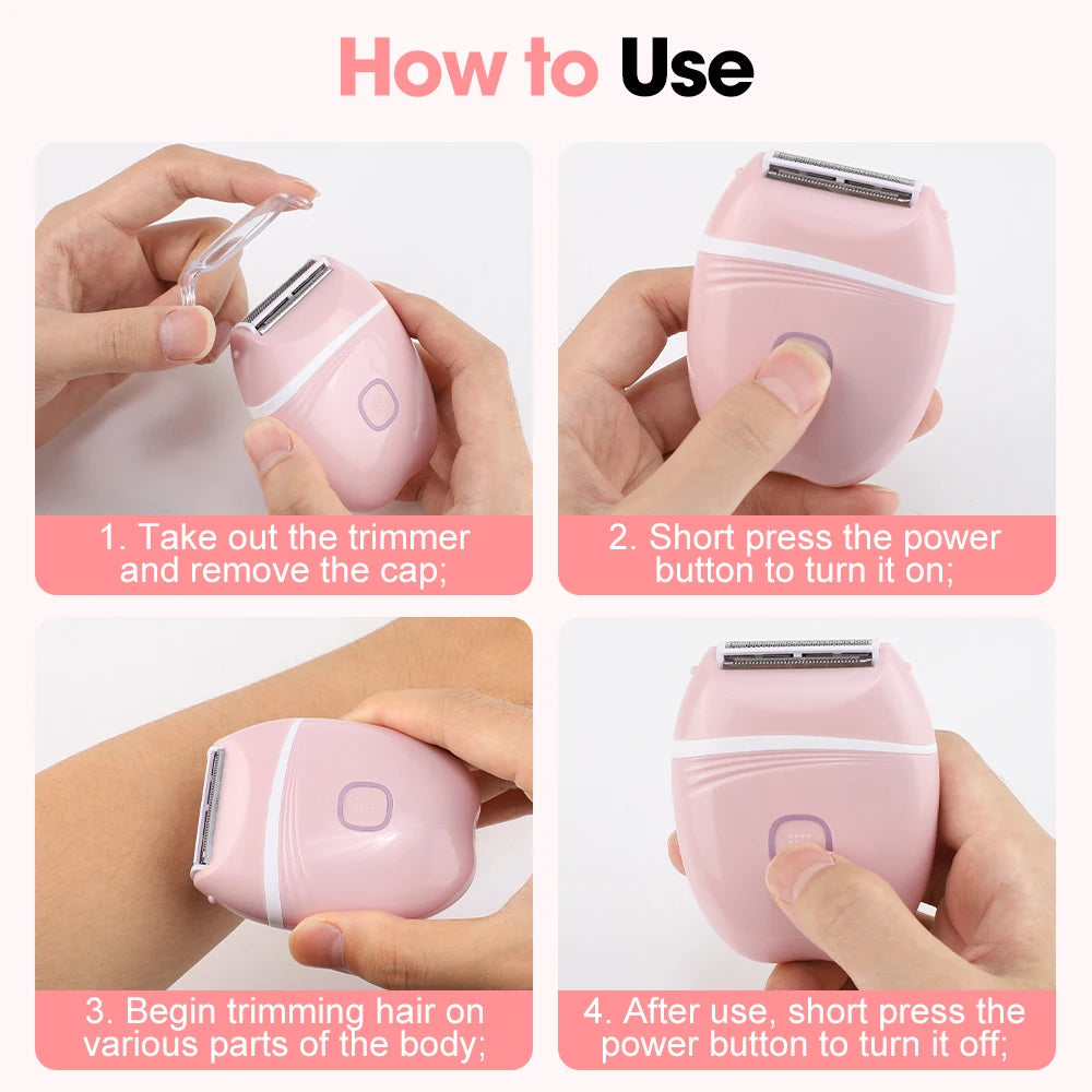 Electric Foil Shaver for Women - Cordless Body Hair Remover