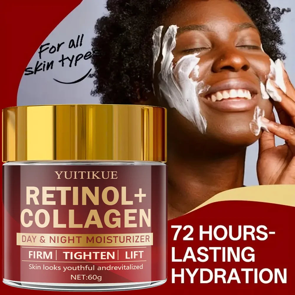 Retinol Collagen Anti Aging Cream Day Night Face Moisturizer 60g - 6