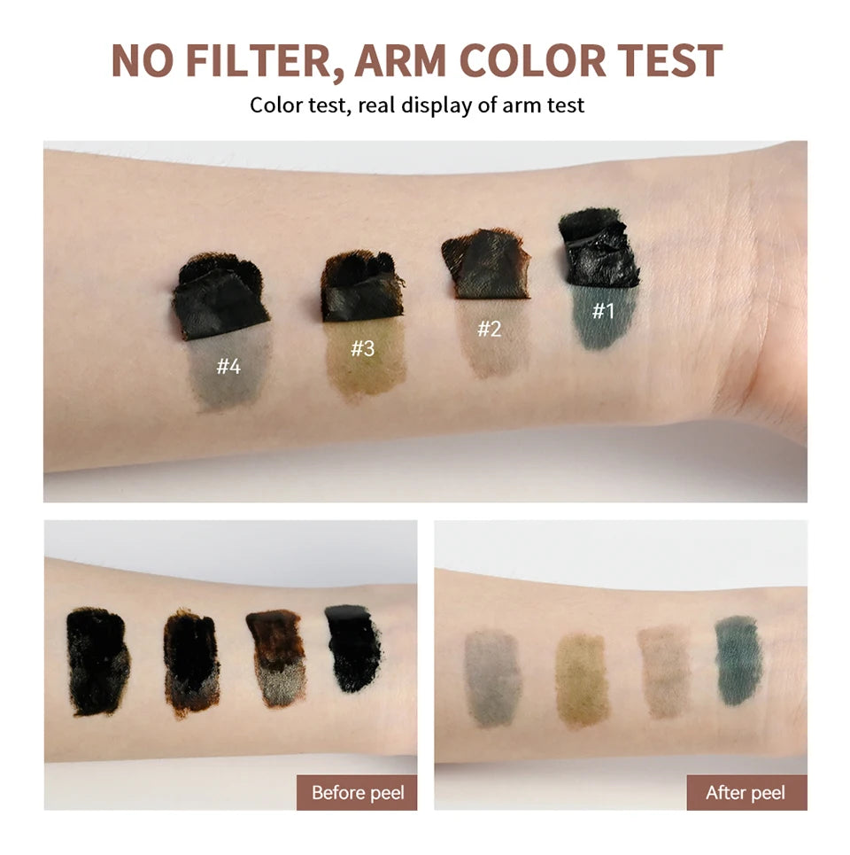 Waterproof Peel-Off Eyebrow Tint Gel for Long-Lasting Brows