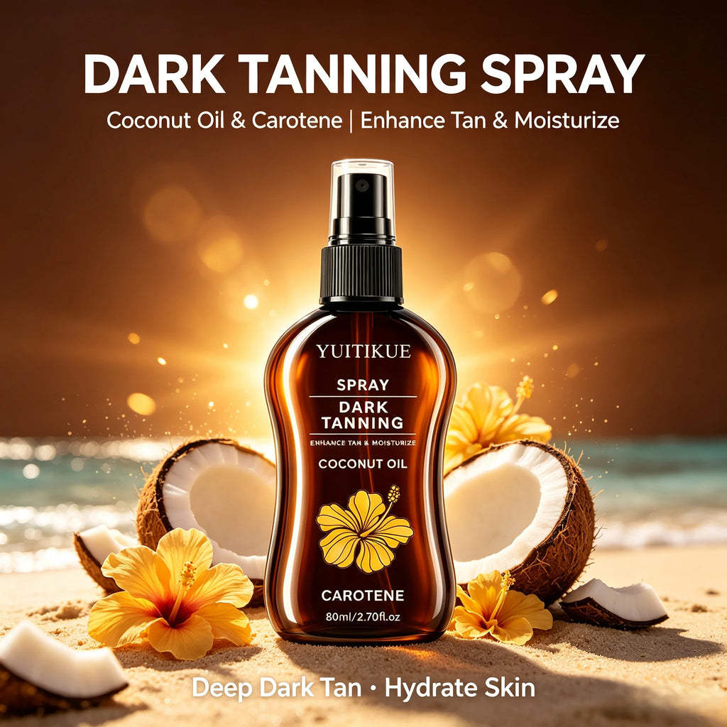 Coconut Oil Dark Tanning Spray With Carotene Moisturizing Sun Tan Oil