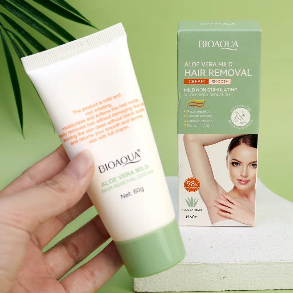 Gentle Aloe Vera Hair Removal Cream for Full Body