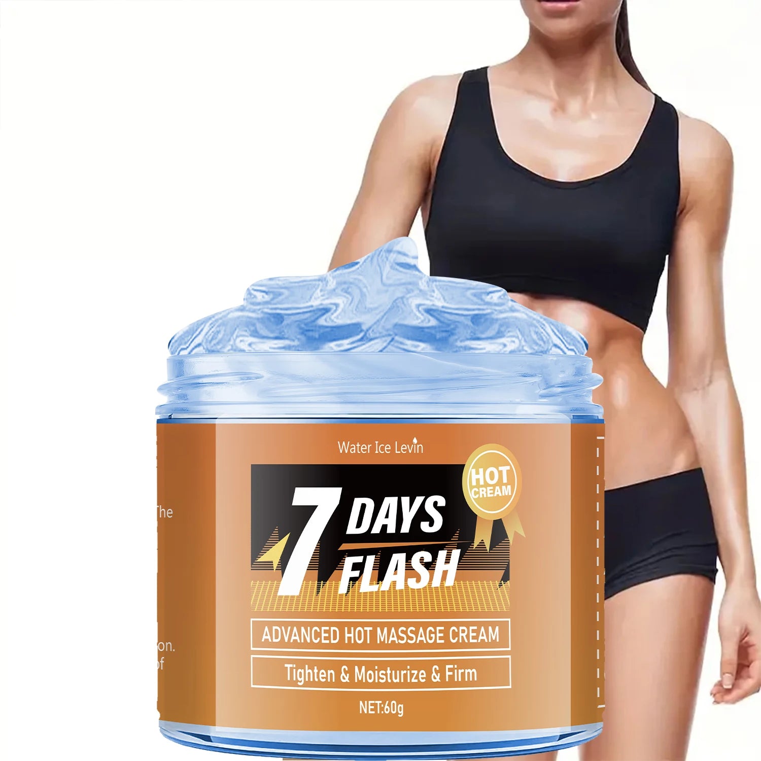 Water Ice Levin Hot Massage Cream Firming and Abdominal Tightening Gel - 1
