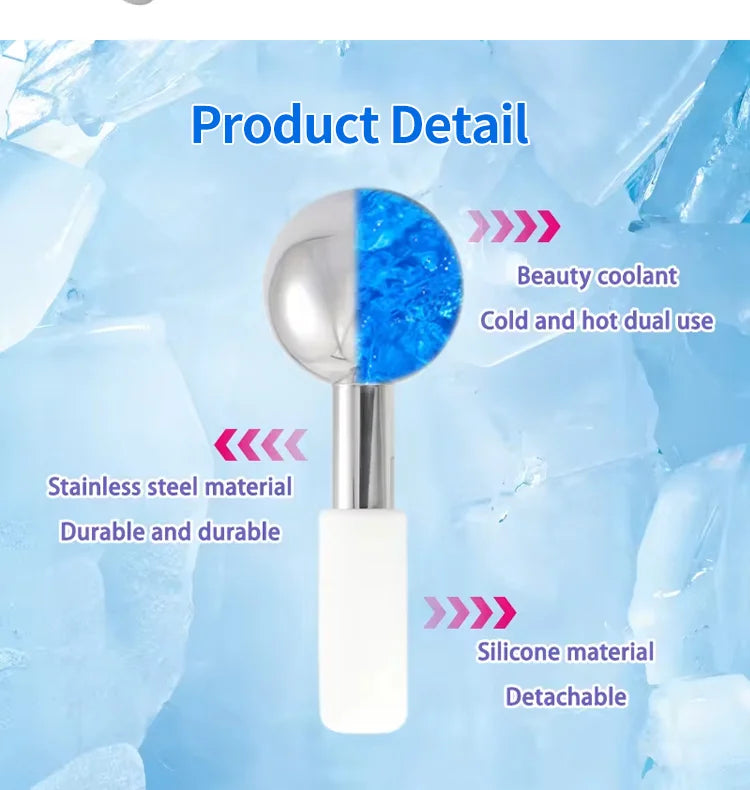 Stainless Steel Cooling Ice Globes for Facial Massage
