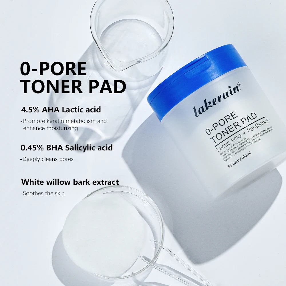 Pore Refining Toner Pad and Pink Peptide Facial Serum Set