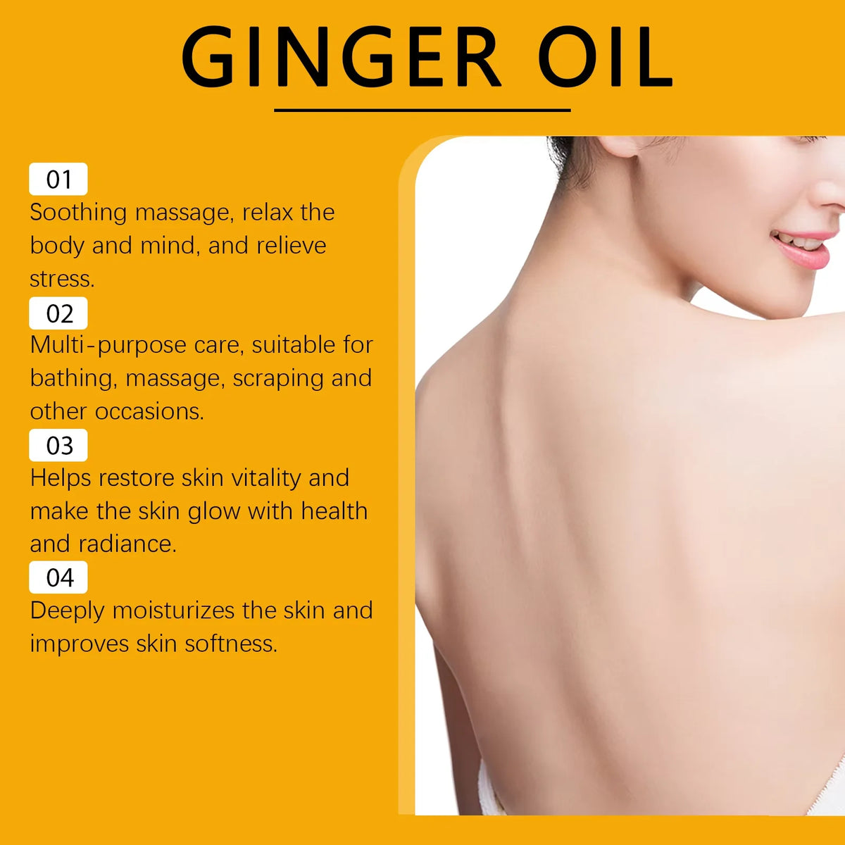 Ginger Massage Oil for Muscle Relief and Skin Nourishment