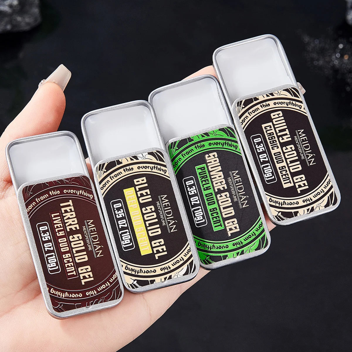 Solid Perfume Balm Portable Fragrance Tin for Men and Women