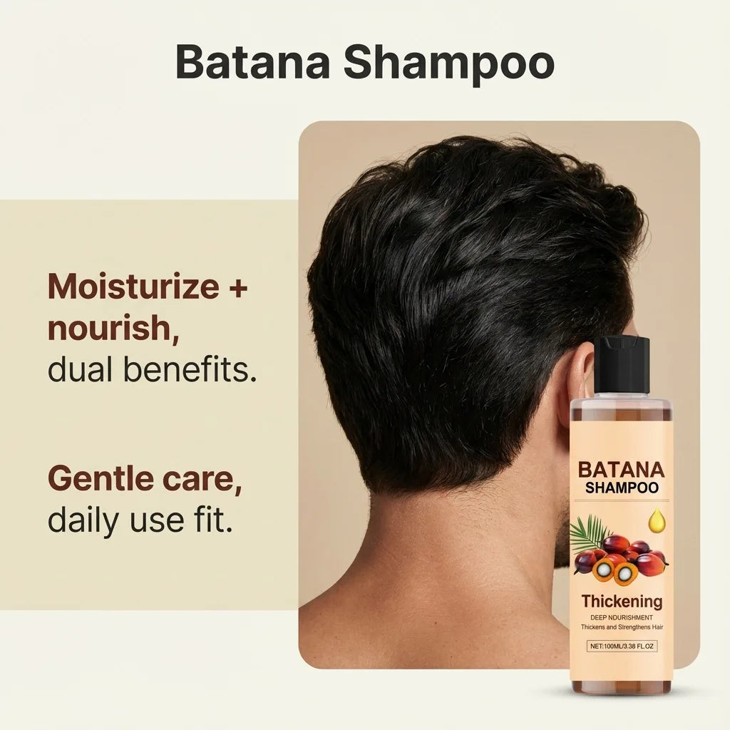 Batana Oil Hair Shampoo 100ml for Thickening and Strengthening Hair - 4