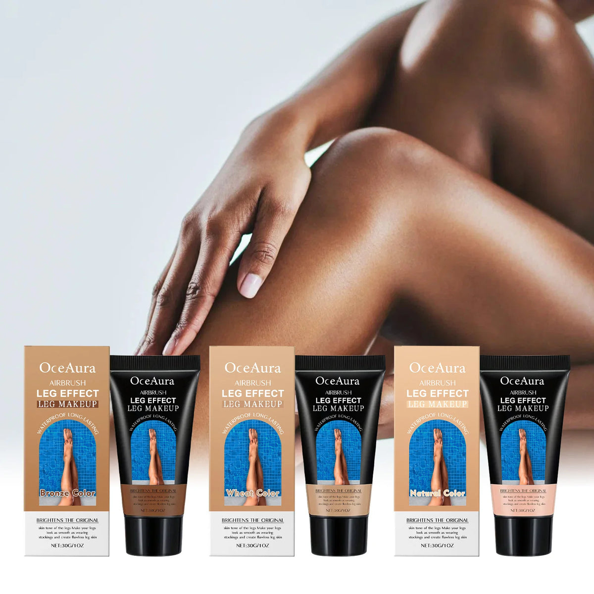 Waterproof Leg Foundation and Self Tanning Concealer Cream