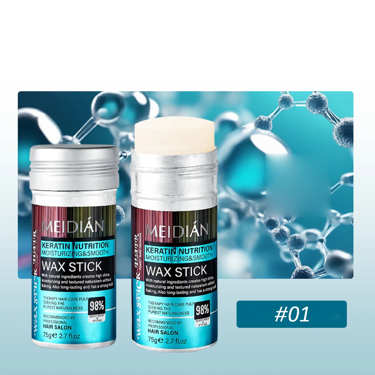 Hair Styling Wax Stick Moisturizing Pomade for All Hair Types