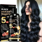 5-in-1 Plant Based Hair Coloring Shampoo Gray Hair Coverage 100ml