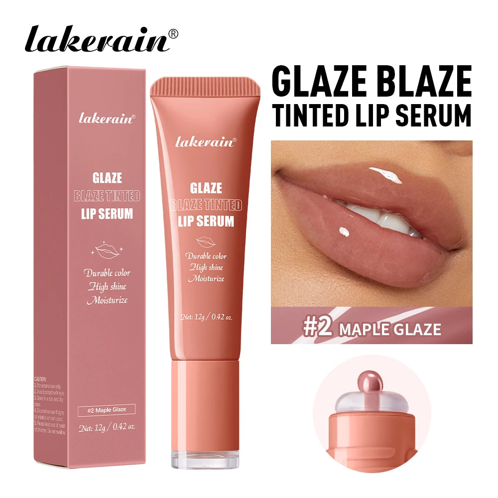 Hydrating Tinted Lip Gloss Serum for Shiny Plump Lips